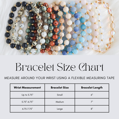 Topaz & Pearl Bracelets Fall Gemstone Bracelet Set (Cool)