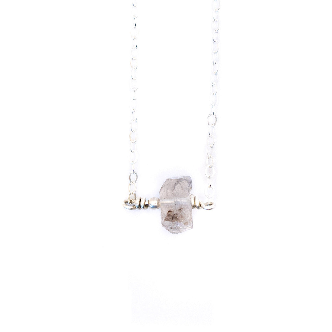 Topaz & Pearl Necklaces Raw Herkimer Diamond Necklace