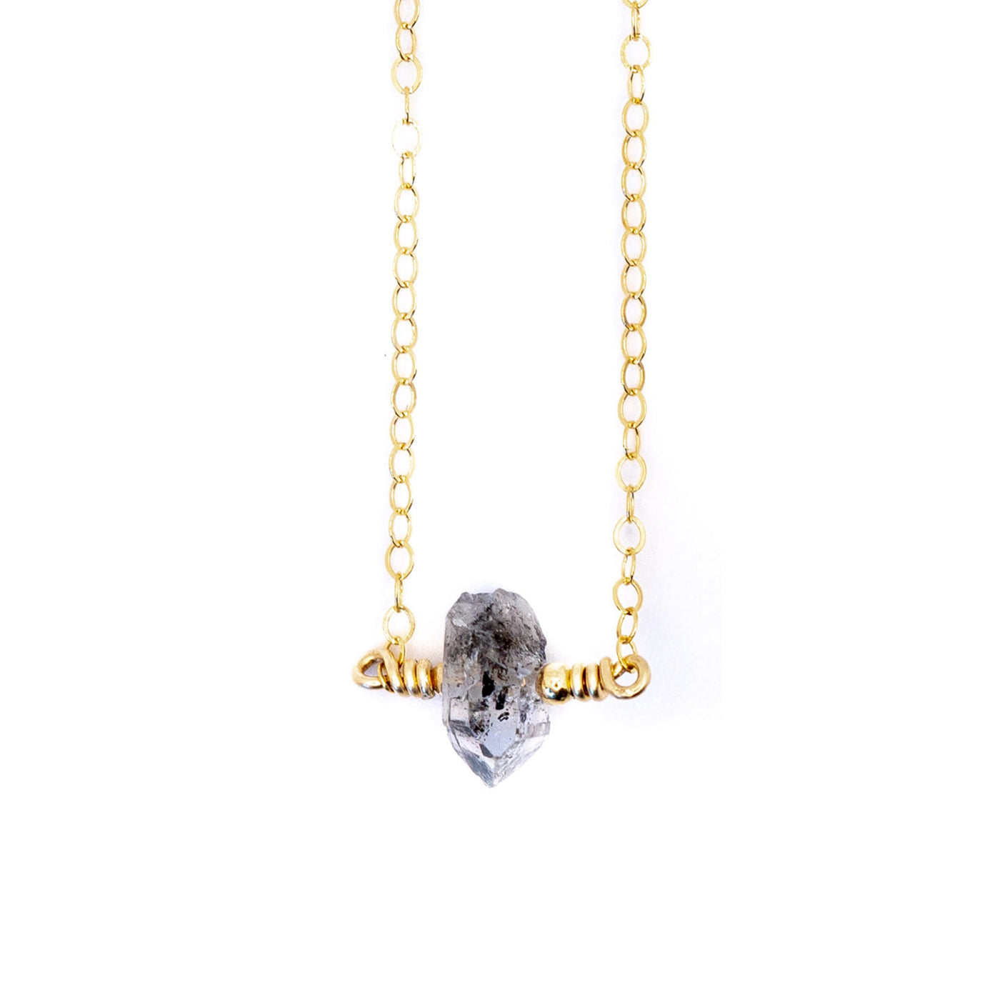 Topaz & Pearl Necklaces Raw Herkimer Diamond Necklace