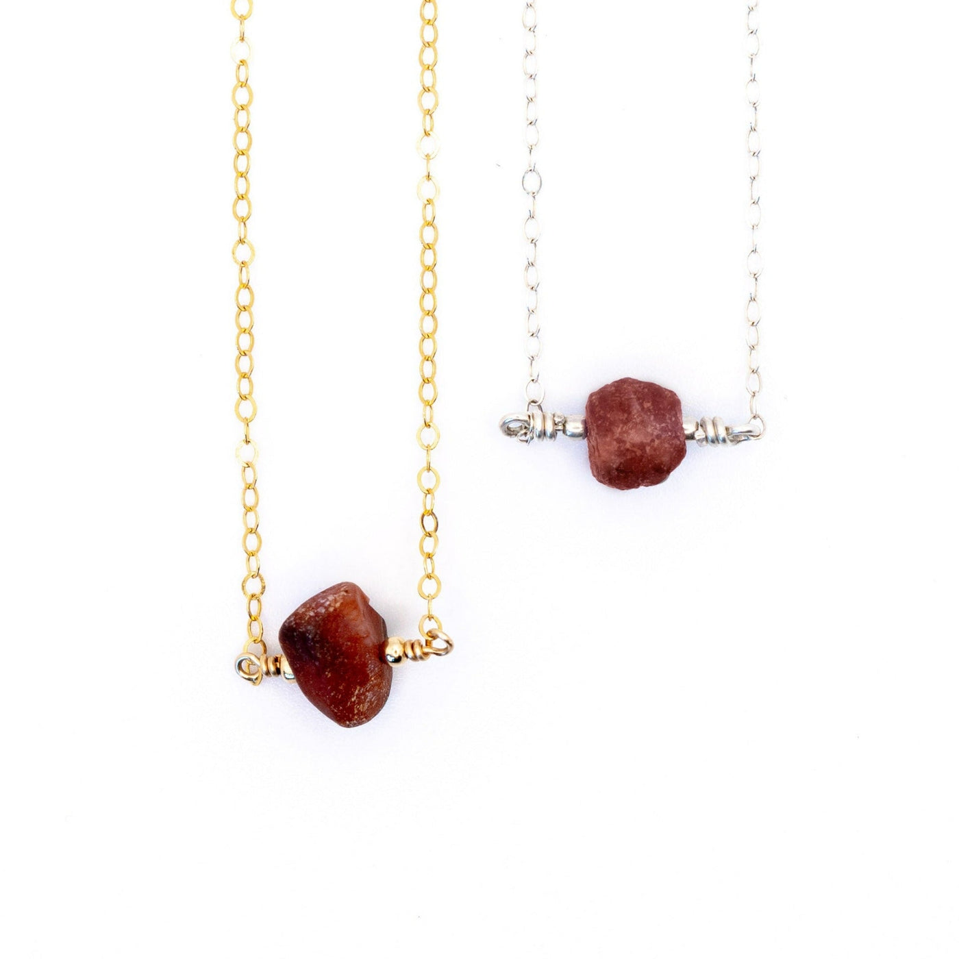 Topaz & Pearl Necklaces Raw Ruby Necklace