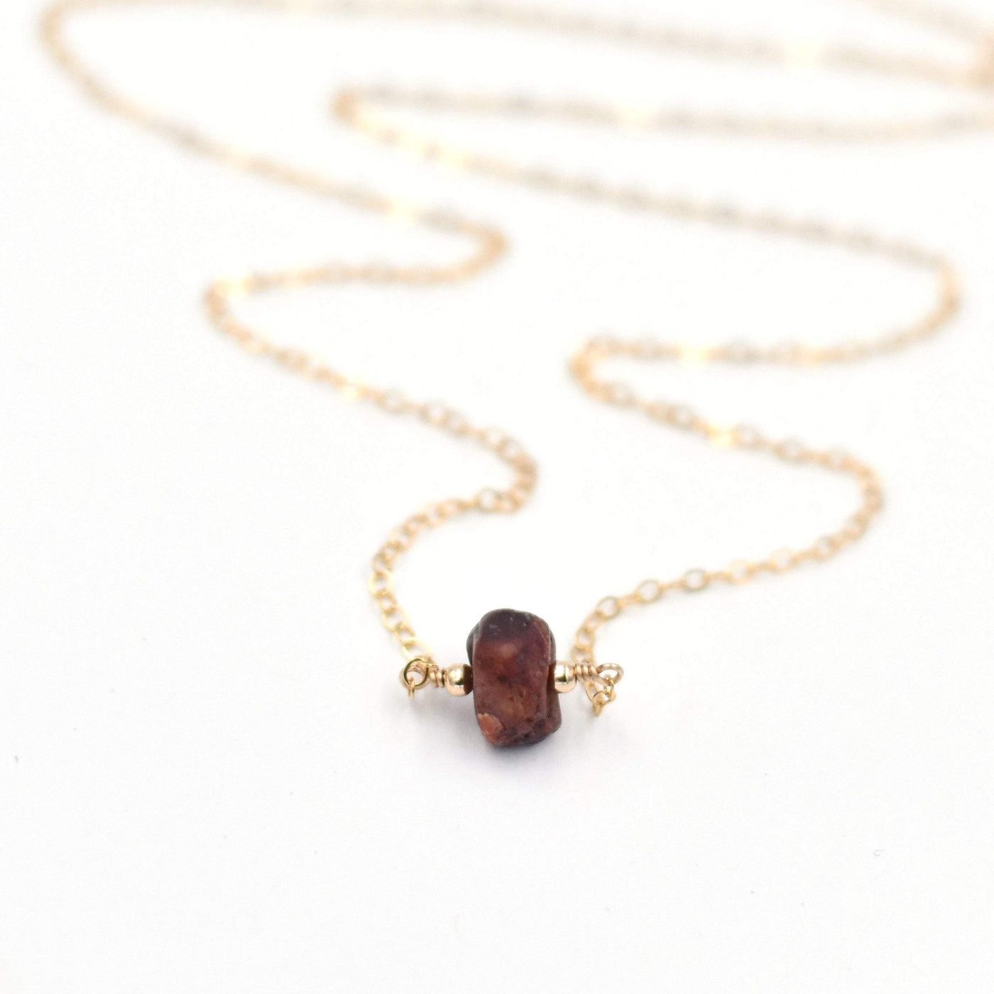 Topaz & Pearl Necklaces Raw Ruby Stone Necklace